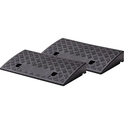 Image de Cartrend 10646 Jeu de 2 Rampes en Plastique pour Voiture, Moto, Fauteuil Roulant, Marcheur, Noir