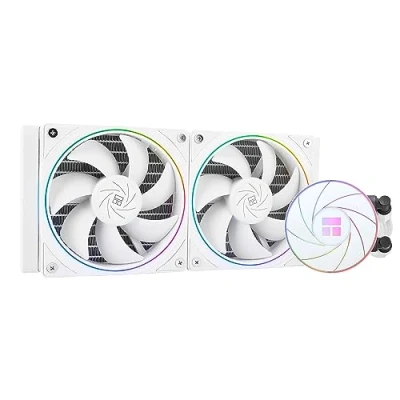 Afbeelding van Thermalright Aqua Elite 240 ARGB V2 CPU koeler, wit, dubbele PWM ventilator, 2000 rpm snelheid, voor AMD/AM4/AM5 en Intel LGA1150/1151/1200/2011/1700