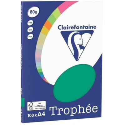 Afbeelding van Clairefontaine Trophée Dennen Groen kopieerpapier A4 80 gram 100 vellen