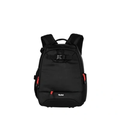 Afbeelding van Rollei Fotoliner Ocean Mini Compacte camerarugzak, zwart, bestaande uit 20 gerecyclede PET flessen, geschikt voor handbagage met regenhoes