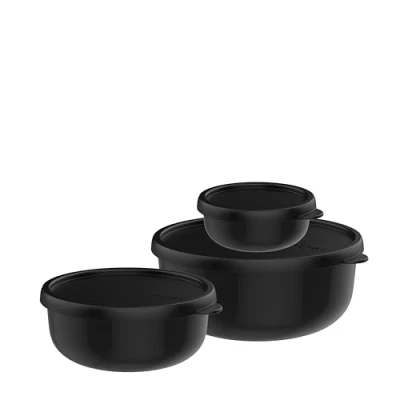 Afbeelding van Mepal Bewaardoosset 3 delig Lumina 250 + 750 1500 ml Magnetronbakje met deksel Nordic black