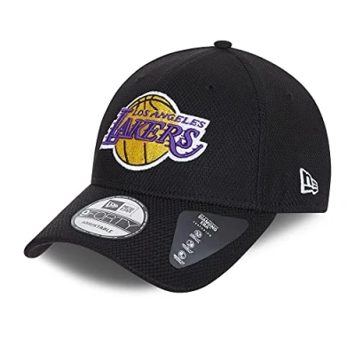 Afbeelding van New Era NBA Los Angeles Lakers Diamond 9Forty Cap zwart, zwart.