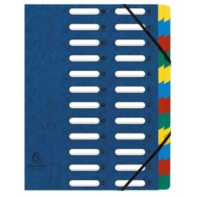 Afbeelding van Exacompta 55242E 4x TRIEUR FENETRE 24 COMP. BLEU
