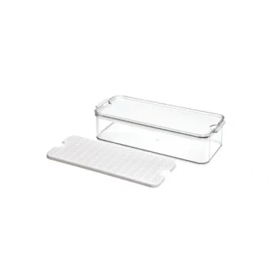 Afbeelding van IDesign Crisp Koelkast Opbergbox Voor Groenten En Fruit 16,5 Cm X 40 Transparant