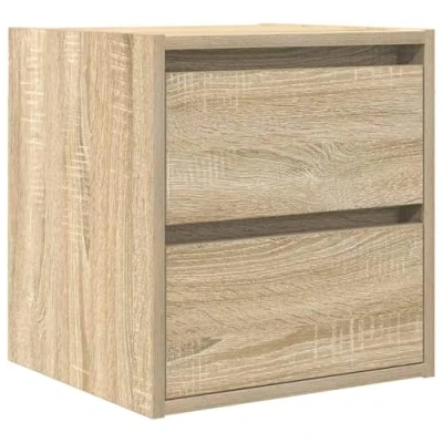 Afbeelding van vidaXL Nachtkastje wandgemonteerd 38x34x40 cm sonoma eikenkleurig