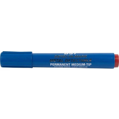 Afbeelding van BST detecteerbare permanente marker voedingsindustrie rood doos van 10 stuks permanent