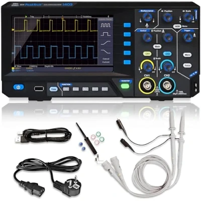 Afbeelding van Peaktech 1403 oscilloscoop 2 kanaal 500 MS/s 50 MHz