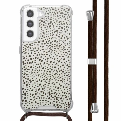 Afbeelding van imoshion Design hoesje met koord voor de Samsung Galaxy S21 FE Desert Dots