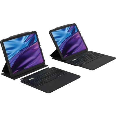 Afbeelding van ZAGG Tablet Hoes met Toetsenbord Geschikt voor iPad Air 13 inch (2024) M2 Pro Keys 2 Keyboard Bookcase Zwart