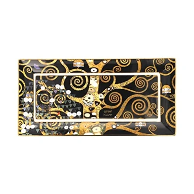Afbeelding van Goebel Gustav Klimt Schaal De Levensboom Porselein 24cm met echt goud