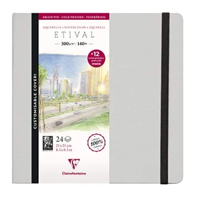 Afbeelding van Etival aquarel notebook 21 x cm 300g cold pressed