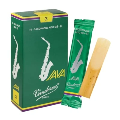 Afbeelding van Vandoren Alt Saxofoon JAVA Rieten 10 Stuks Verpakking Dikte 3.0