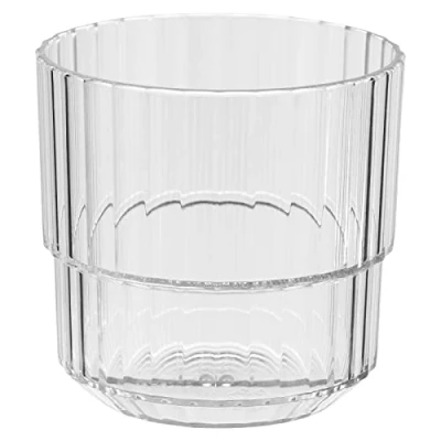Afbeelding van APS Linea Drinkbeker van hoogwaardig Tritan kunststof, 0,22 l, BPA vrij, stapelbaar, onbreekbaar, herbruikbaar en vaatwasmachinebestendig, 220 ml, transparant