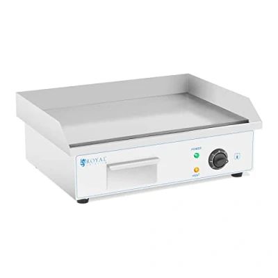 Afbeelding van Royal Catering Elektrische grillplaat 55 cm royal_catering glad 3.000 W