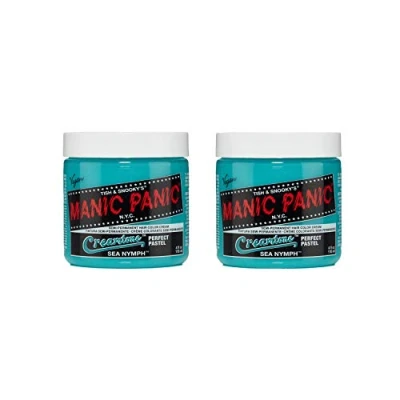Afbeelding van Manic Panic Sea Nymph Pastel Classic Creme Vegan Cruelty Free Green Semi Permanent Hair Dye 2 x 118ml