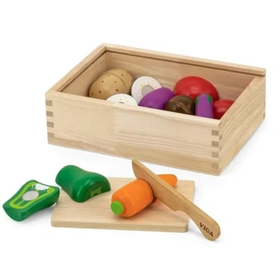 Afbeelding van Viga Toys Speelgoedeten en drinken Groentenbox