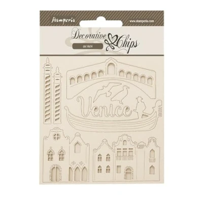 Afbeelding van Stamperia Venice City of Art Decorative Chips Elements (SCB269)