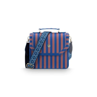 Afbeelding van Pip Studio Frances Cross Body Schoudertas Medium Stripe Blue