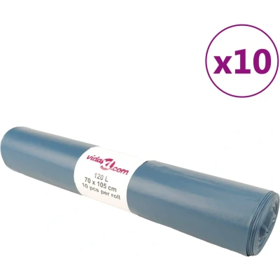 Afbeelding van Vuilniszakken 100 st 120 l blauw