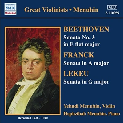 Afbeelding van Yehudi and Hephzibah Menuhin Sonata Nr.3 / In A Major (CD)