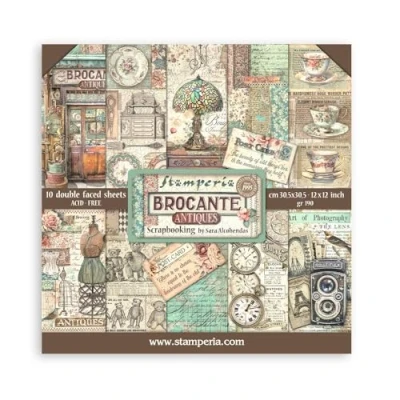 Afbeelding van Stamperia Brocante Antiques 12x12 Inch Paper Pack (SBBL150)