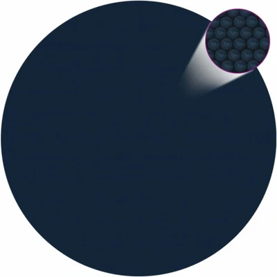 Afbeelding van vidaXL Zwembadfolie solar drijvend 381 cm PE zwart en blauw