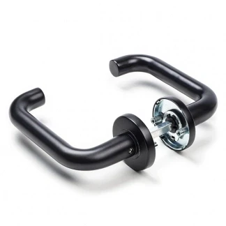 Afbeelding van Deurklink Intersteel Megan (Aluminium, Zwart)