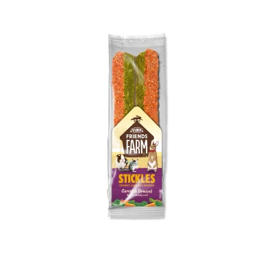 Afbeelding van Tiny Friends Farm Stickle 100 g Knaagdiersnack Wortel&amp;Broccoli