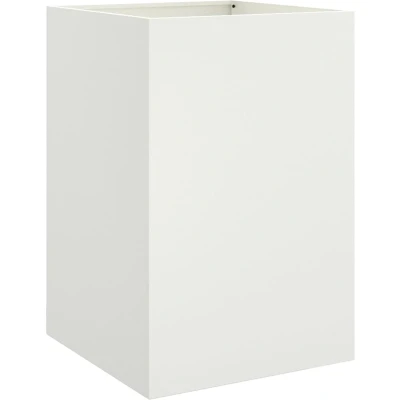 Afbeelding van Plantenbak 52x48x75 cm koudgewalst staal wit