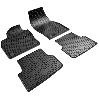 Afbeelding van WALSER 50889 Vloermatset Waterdicht Rubber voor en achter Antraciet/Zwart Op maat gemaakt