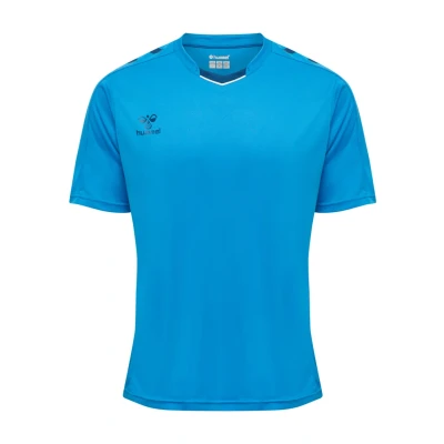 Afbeelding van Hummel Hmlcore XK POLY S/S Tshirt print, Heren, Maat: XXL, True blue