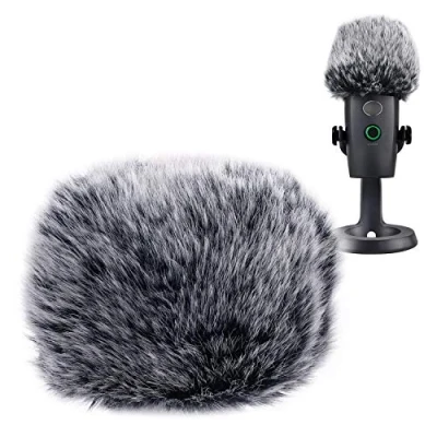 Afbeelding van YOUSHARES Bonthoes voor microfoon, bontfilter als schuimrubberen hoes, compatibel met Blue Yeti Nano