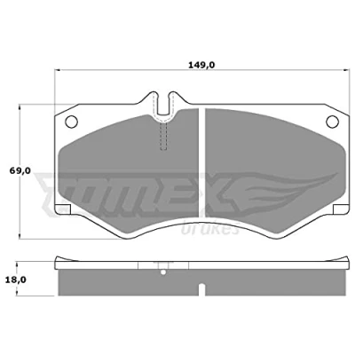 Afbeelding van TOMEX brakes TX 10 20 Remblokkenset Vooras Geschikt voor slijtage waarschuwingscontact MERCEDES BENZ: G Class Off Road,