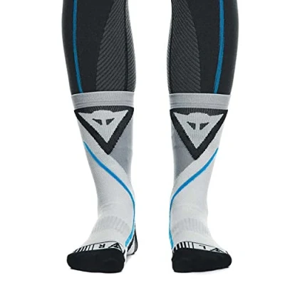 Afbeelding van Dainese Dry Mid Socks, halfhoge motorsokken, voor dames en heren, zwart/blauw, 4244