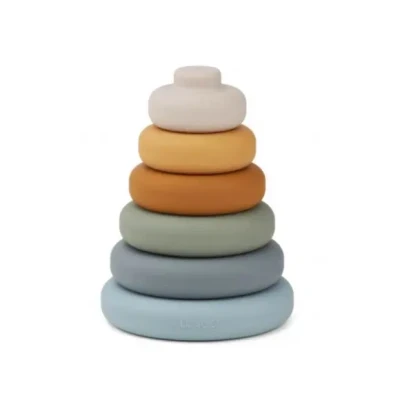 Afbeelding van Liewood Siliconen Stapeltoren Blue Multi Mix