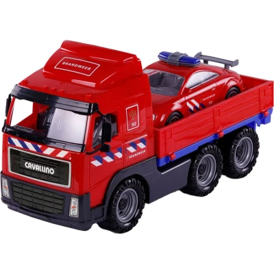 Afbeelding van Cavallino Brandweervrachtwagen en Brandweerauto, Schaal 1:16