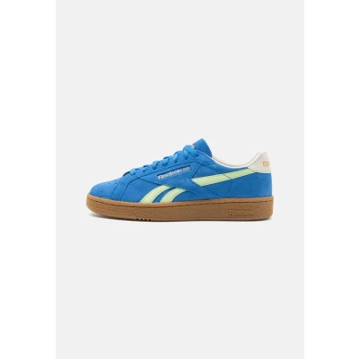 Afbeelding van Reebok Classic CLUB C Grounds Unisex Sneakers laag, Maat: 36.5, Kineticblue/astrolime/vintagechalk Veloursleer