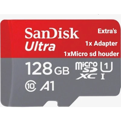 Afbeelding van SanDisk 128GB micro SD ULTRA geheugenkaart UHS I A1
