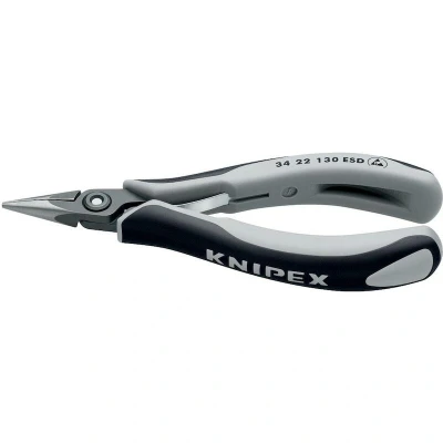 Afbeelding van Knipex 34 22 130 ESD Platte rondbektang Recht 135 mm