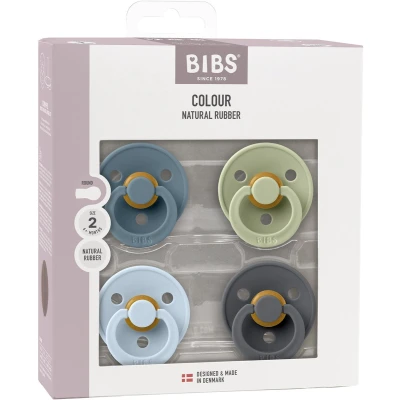 Afbeelding van Bibs Petrol/Sage/Baby Blue/Iron 6 18 mnd 4 stuks Fopspeen 120461