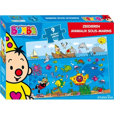 Afbeelding van Bumba puzzel Zeedieren 9 puzzelstukjes