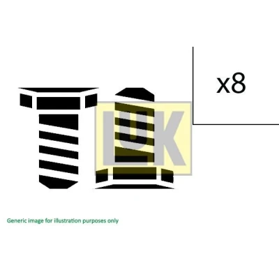 Afbeelding van LuK 411 0007 11 Schroevenset, vliegwiel AUDI: A3 Saloon, VOLKSWAGEN: Golf 7