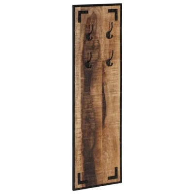 Afbeelding van Kapstok 35x8x110 cm massief ruw mangohout