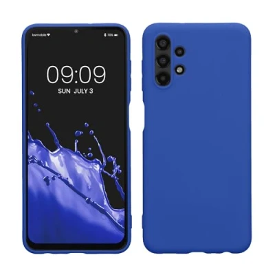 Afbeelding van kwmobile telefoonhoesje geschikt voor Samsung Galaxy A13 4G Hoesje smartphone Back cover in Baltisch blauw