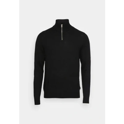 Afbeelding van Jack &amp; Jones Eemil HALF ZIP NOOS Trui, Heren, Maat: XS, Black