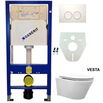 Afbeelding van Geberit UP 100 Vesta wc+ Flatline zitt.+ Delta 25 wit
