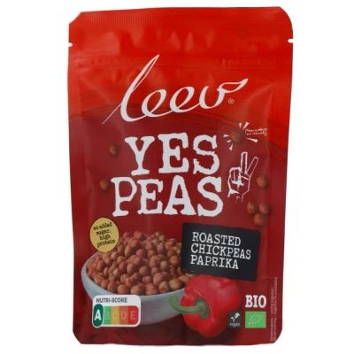 Afbeelding van Leev Yes Peas Roasted Chickpeas Paprika Bio 90GR