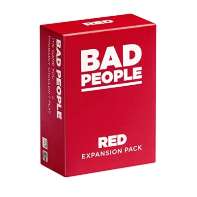 Afbeelding van BAD PEOPLE Uitbreidingspakket rood (het partyspel dat je waarschijnlijk niet mag spelen) (100 vraagkaarten)