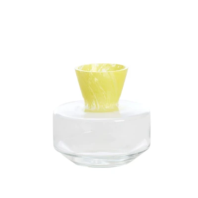 Afbeelding van Light &amp; Living Vaas VARELA Ø25.5x25cm Geel