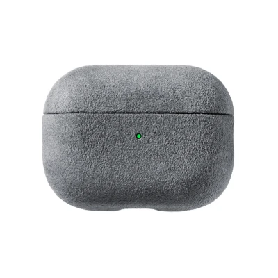 Afbeelding van AirPods Pro (2nd Generation) Alcantara Case Nardo Gray